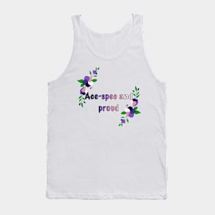 Ace-spec and proud floral design Tank Top